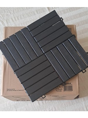 Akasya Ahşap Yer Karosu, Espresso 30X30 Cm, 10'lu Paket, 0.9 M² Yer Kaplama