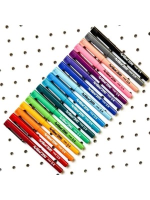 Artline 200 Fineliner 0.4 mm Ince Uçlu Yazı ve Çizim Kalemi, 10 Renk Set