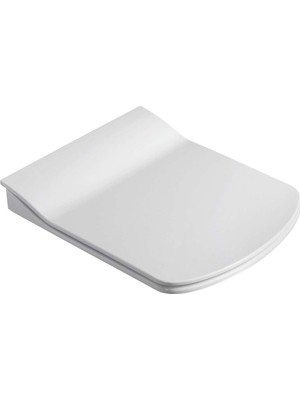 KC1103.01.0000E Elegant Duroplast Yavaş Kapanan Beyaz Klozet Kapağı