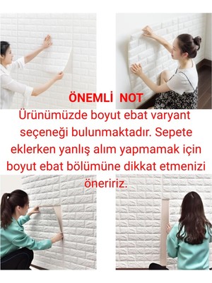 Ukab Dekor Duvar Paneli Beyaz 3D Dekoratif Kendinden Yapışkanlı Esnek Duvar Kağıdı Kaplama Pan