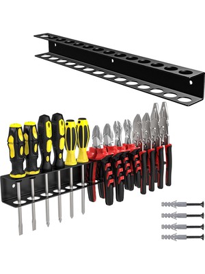 Jsyonii Tornavida Pense Düzenleyici Duvar Montajı, Tornavida Rafı, Metal Pense Tutucu Yardımcı