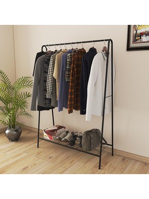 Metallica Concept Oval Telli Siyah Butik Elbise Askılığı Konfeksiyon Askılık