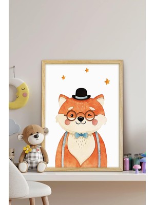 Çerçeveli Bebek ve Çocuk Odası Tablo Seti Kız ve Erkek Doğum Kutlama ÖZC-291-30X40