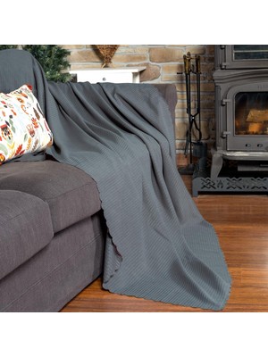 Mikrofiber Şönil Fitilli Minimalist Berjer Örtüsü -110 X175 cm (2 Adet), Çift Taraflı, Kaymaz