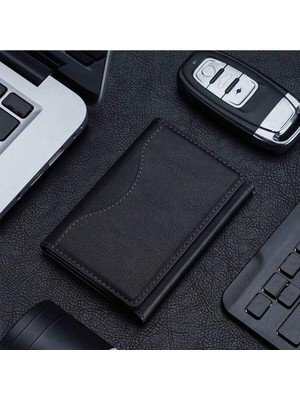 Bbtech Magsafe Özellikli Mıknatıslı 5 Bölmeli Stand Olabilen Suni Deri KARTLIK%100 Yerli Üret