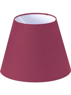 Lit Dizayn Lambader Başlık Bordo Konik Şapka 38X30X22 cm Dekoratif Özel Yüksek Kalite Kumaş