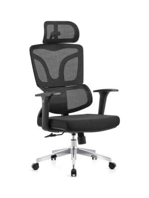 Atom Ofis Lilium Ergonomik Çalışma Koltuğu, Mesh Sırt, Kumaş Oturak, 3D Kolçak, Ayarlanabilir