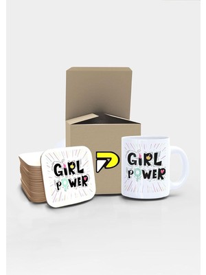 Yazılı Tipografik Tasarımlı Baskılı Kupa Bardak Seti Eğlenceli Özel Hediye Mug 2