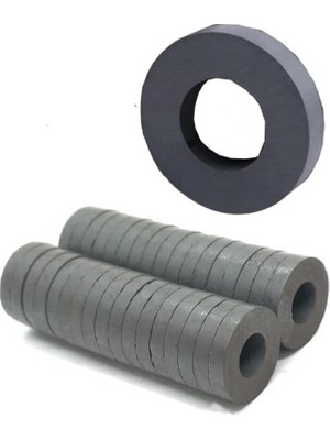 Yuvarlak Delikli Mıknatıs Mini 150 Adet 15X3 mm Mini Mıknatıs Seramik Kömür, Nişan Düğün S