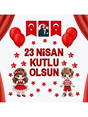 23 Nisan Kutlu Olsun Pano Süsü