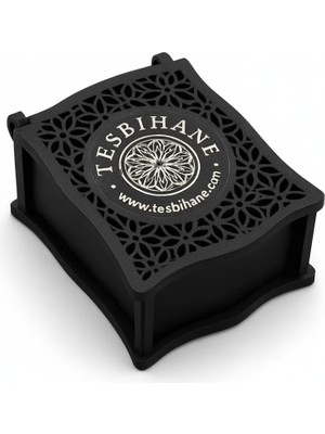 Siyah Ahşap Kolye Küpe Bileklik Set Hediye Takı Kutusu