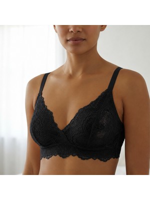 Bonbon Kadın Giyim Desteksiz Balensiz Dantel Bralet Sütyen BB2789