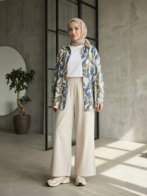 Foremia Cepli Yıkamalı Pantolon-Taş -