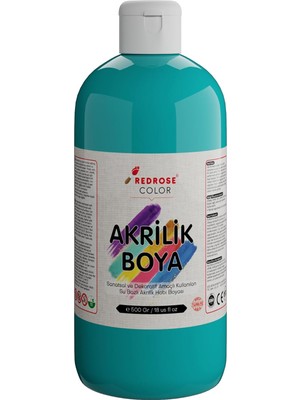 Kazan Hobi Turkuaz Akrilik Boya 500GR
