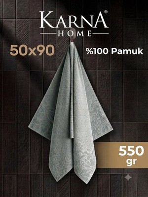 Pamuklu Havlu Karna Home "firuze" 50X90
