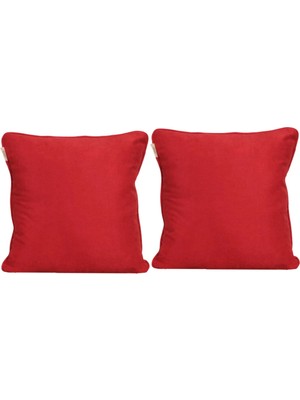 Goccia Home 2'li Kırlent Kılıfı Biyeli Dekoratif Bohem Soft Koltuk Sırt Hediyelik Punch Yapılabilir Pembe
