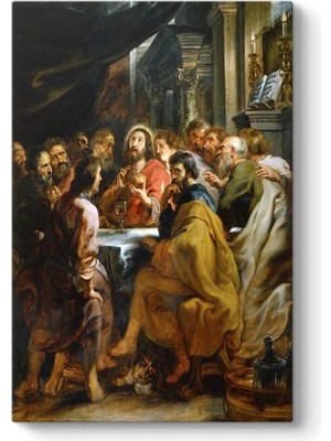 Paul Rubens - Son Akşam Yemeği Kanvas Tablo 30 x 45