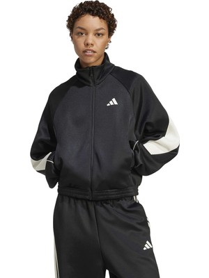 Adidas W Stadıum Tt Siyah Kadın Fermuarlı Sweatshirt