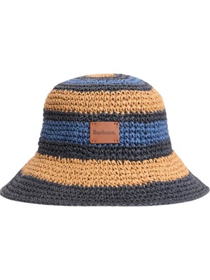 Barbour Josie Crochet Bucket Şapka IN71 Indigo/tan/black