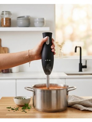 tp Buğz Paslanmaz Çelik Blender Ayağına Sahip Ergonomik El Blenderı