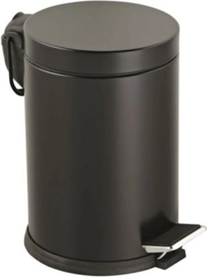 MiraLive 3lt Siyah Pedallı Metal Çöp Kovası BX40