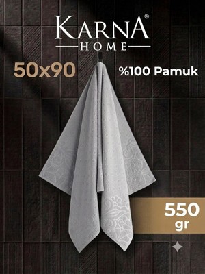 Pamuklu Havlu Karna Home "firuze" 50X90