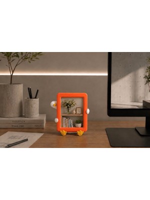 Msv Studio 3d Dekoratif Masaüstü Figür Mini Ofis Arkadaşları Pla Malzemeden Modern Tasarım (Çerçeve Içindeki Resimler Görsel Amaçlıdır)