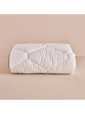 Bambu Kapitoneli Dış KUMAŞ:%100 Pamuk/iç Dolgu:%30 Bambu%70 Polyester Elyaf Bebek Yorgan, Beyaz