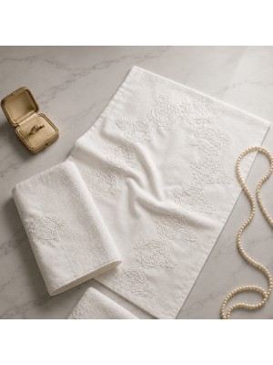 Çeyizlik Seccade Takımı Keten Kumaş - 40 cm x 126 cm