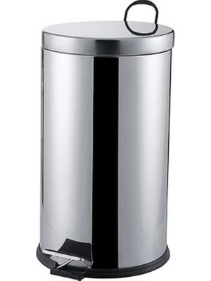 MiraLive Pedallı 16LT Krom Metal Çöp Kovası BX40