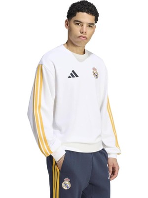 AKG2952 Adidas Real Madridl Dna Swt Erkek Sweatshirt Beyaz