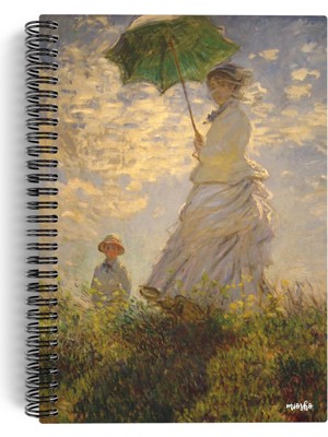 Claude Monet/madam Monet And Her Son, 1875 / Spiralli Defter 12 / A5 / Çizgisiz / 100 Sayfa /sanat