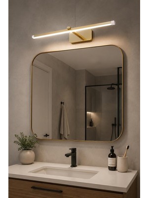 Berrak Modern Tasarım Eskitme Renk Gün Işığı Ledli Banyo - Mutfak - Salon LED Duvar Aplik