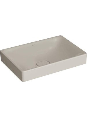 1001 Metropole 7535B020-1398 Dikdörtgen Çanak Lavabo, 60CM, Taupe