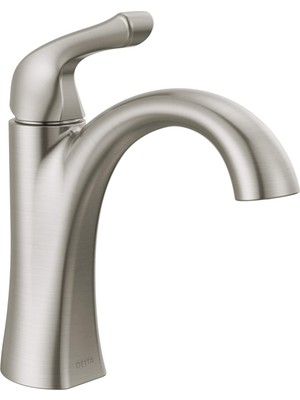 1001 Faucet Arvo Tek Delikli Banyo Bataryası Fırçalanmış Nikel, Tek Kolu Banyo Bataryası, Banyo Lav