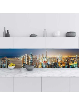 1001 Mutfak Tezgah Arası Folyo Fayans Kaplama Folyosu Dubai 60X100 cm