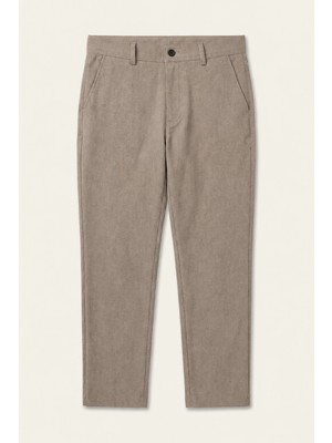 DeFacto Tailored Fit Düz Paça Her Yöne Esneyen Yumuşak Tuşe Cepli Pantolon C7508AX26AU