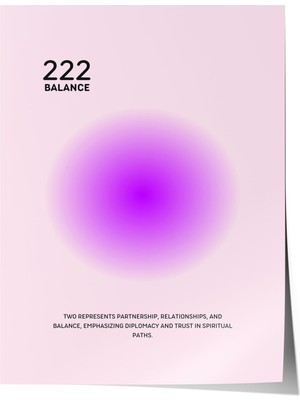 1001 Poster 222 Balance – Soft Pembe Tonlar Salon Dekoru, 70 x 100