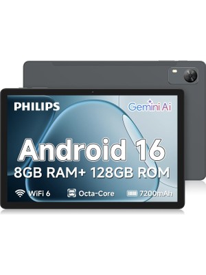 1001 "philips T7310 11"" 8+128 GB Gri (Resmi Distribütör Garantili)"