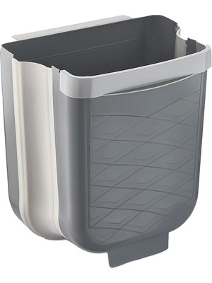 Marsilyan Gri Katlanabilir Mutfak Çöp Kovası 6lt BX40