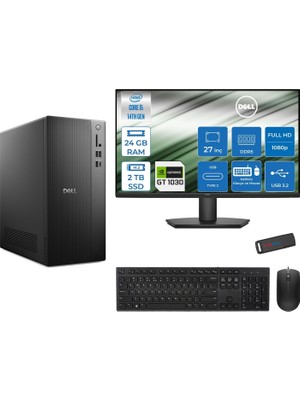 1001 Tower ECT1250 Intel Core I5 14400 24GB Ddr5 2tb SSD 4GB/GT1030 27" Mon WIN11HOME Kurumsal Masaüstü