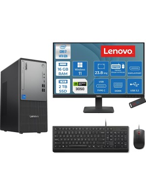 1001 Thinkcentre Neo 50T Gen 5 Intel® Core™ İ7-14700 16GB Ddr5 2tb SSD 6GB/RTX3050 WIN11PRO +23.8 Mon