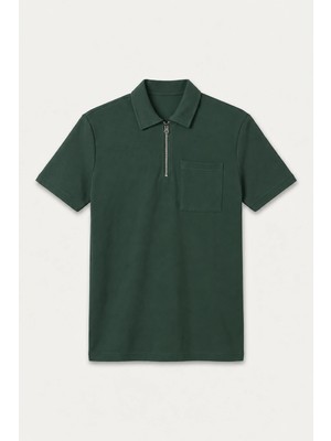 DeFacto Regular Fit Yarım Fermuar Kapamalı Kısa Kollu Basic Polo TIŞÖRT H3741AX26AU