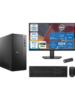 1001 Tower ECT1250 Intel® Core™ İ7-14700 64GB Ddr5 1tb SSD 6GB/RTX3050 Freedos +23.8" Monitör Tower
