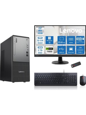 1001 Thinkcentre Neo 50T Gen5 Intel Core I5 14400 32GB Ddr5 2tb SSD 23.8 Inç Monitör Windows 11 Home Qu
