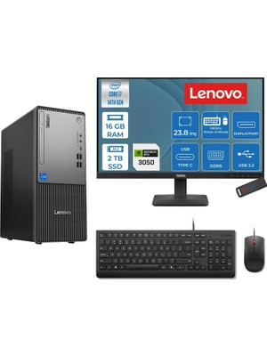 1001 Thinkcentre Neo 50T Gen 5 Intel® Core™ İ7-14700 16GB Ddr5 2tb SSD 6GB/RTX3050 Freedos +23.8 Moni