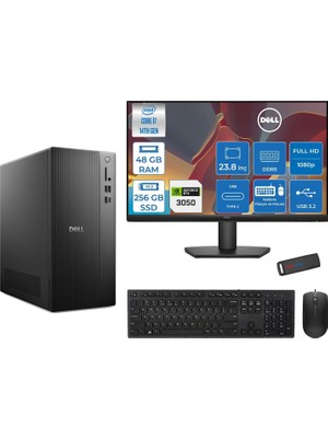 1001 Tower ECT1250 Intel® Core™ İ7-14700 48GB Ddr5 256GB SSD 6GB/RTX3050 Freedos +23.8" Monitör Towe