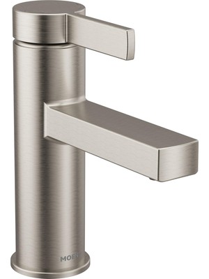 1001 Beric Spot Dirençli Nikel Modern Tek Kolu Tek Delikli Banyo Bataryası Drenaj Düzeneği ve Banyo L