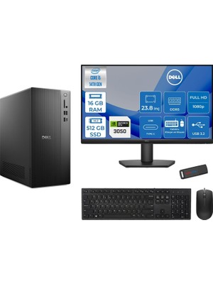 1001 Tower ECT1250 Intel Core I5 14400 16GB Ddr5 512GB SSD 6GB/RTX3050 23.8" Mon Freedos Kurumsal Masaüs