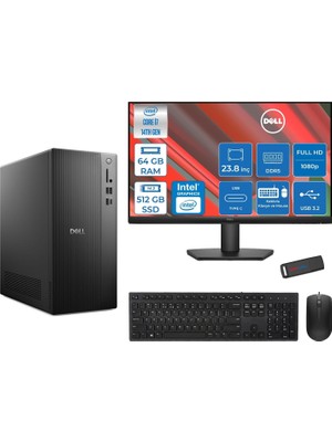 1001 Tower ECT1250 Intel® Core™ İ7-14700 64GB Ddr5 512GB SSD Intel® UHD Graphics 770 Freedos +23.8"